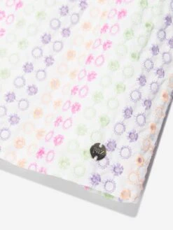 Girls Cotton Embroidered Dress In Multicolour 10 Girls Cotton Embroidered Dress In Multicolour -Monna Clothing Shop PAZS4012 MULTICOLOURED 3