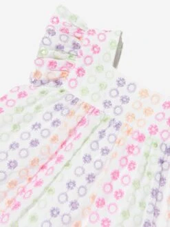 Girls Cotton Embroidered Dress In Multicolour 11 Girls Cotton Embroidered Dress In Multicolour -Monna Clothing Shop PAZS4012 MULTICOLOURED 4