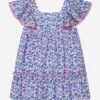 Girls Floral Cotton Dress In Multicolour -Monna Clothing Shop PAZS4014 MULTICOLOURED 1