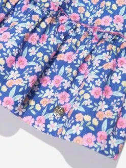 Girls Floral Cotton Dress In Multicolour -Monna Clothing Shop PAZS4014 MULTICOLOURED 4