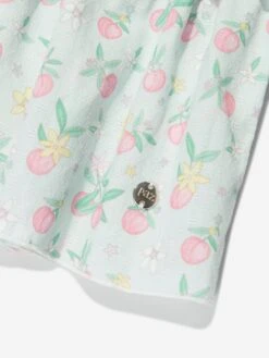 Girls Tiered Apple Dress In Green -Monna Clothing Shop PAZS4015 GREEN 3