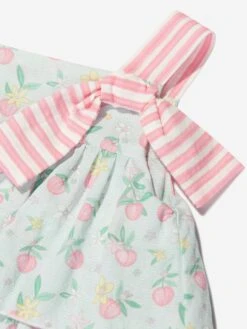 Girls Tiered Apple Dress In Green -Monna Clothing Shop PAZS4015 GREEN 4