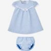 Baby Girls Dress With Knickers Set In Blue 1 Baby Girls Dress With Knickers Set In Blue -Monna Clothing Shop PAZS4017 BLUE 1