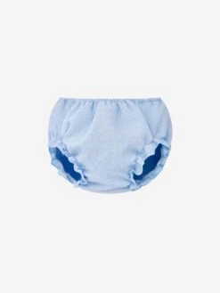 Baby Girls Dress With Knickers Set In Blue 12 Baby Girls Dress With Knickers Set In Blue -Monna Clothing Shop PAZS4017 BLUE 4