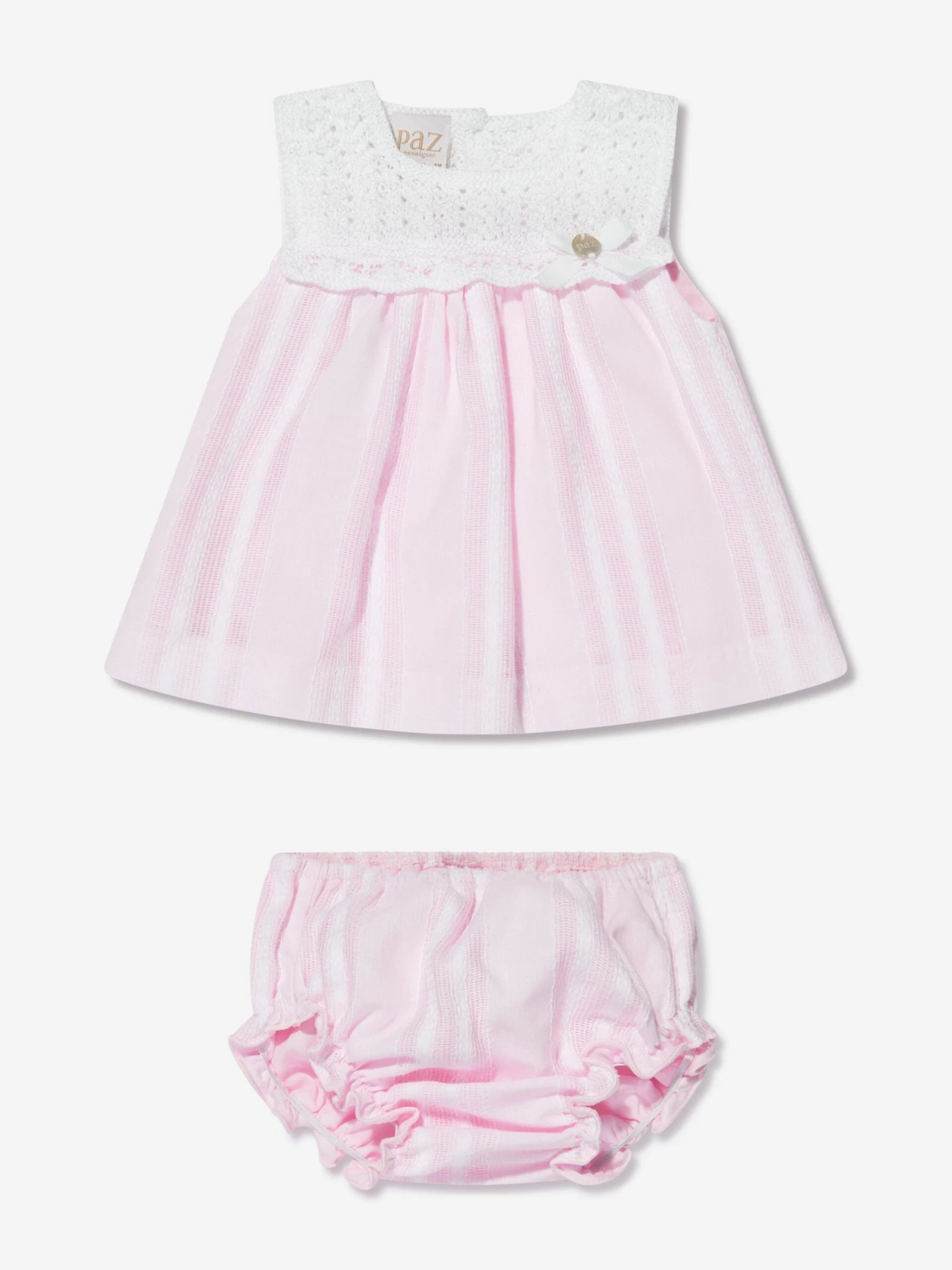 Baby Girls Dress And Knickers Set In Pink 3 Baby Girls Dress And Knickers Set In Pink
