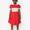 Girls Classic Smocked Dress In Red 1 Girls Classic Smocked Dress In Red -Monna Clothing Shop RACA3010