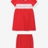 Baby Girls Classic Smocked Dress And Bloomers In Red -Monna Clothing Shop RACA3015 RED 1