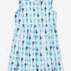 Girls Seahorse Dress In Blue -Monna Clothing Shop RACS4013 BLUE 1