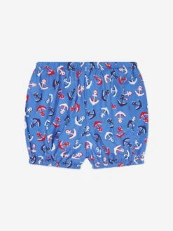 Baby Girls Anchor Shirt Dress And Bloomers In Blue -Monna Clothing Shop RACS4021 BLUE 4