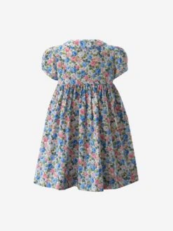 Baby Girls Rose Dress And Bloomers In Blue -Monna Clothing Shop RACS4032 BLUE 3