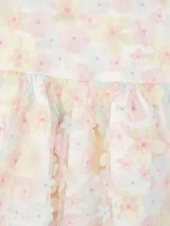 Girls Flutter Flower Party Dress In Multicolour -Monna Clothing Shop RACS4044 MULTICOLOURED 4