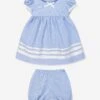 Baby Girls Oxford Sailor Dress In Blue