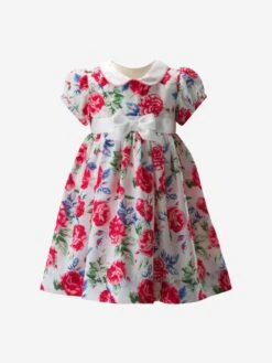Baby Girls English Rose Dress In Multicolour