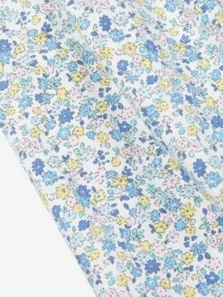 Girls Floral Smocked Button Front Dress In Multicolour -Monna Clothing Shop RACS4064 MULTICOLOURED 4