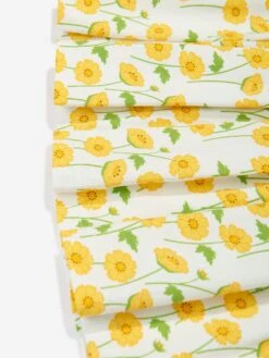 Girls Buttercup Jersey Dress In Yellow -Monna Clothing Shop RACS4065 YELLOW 4