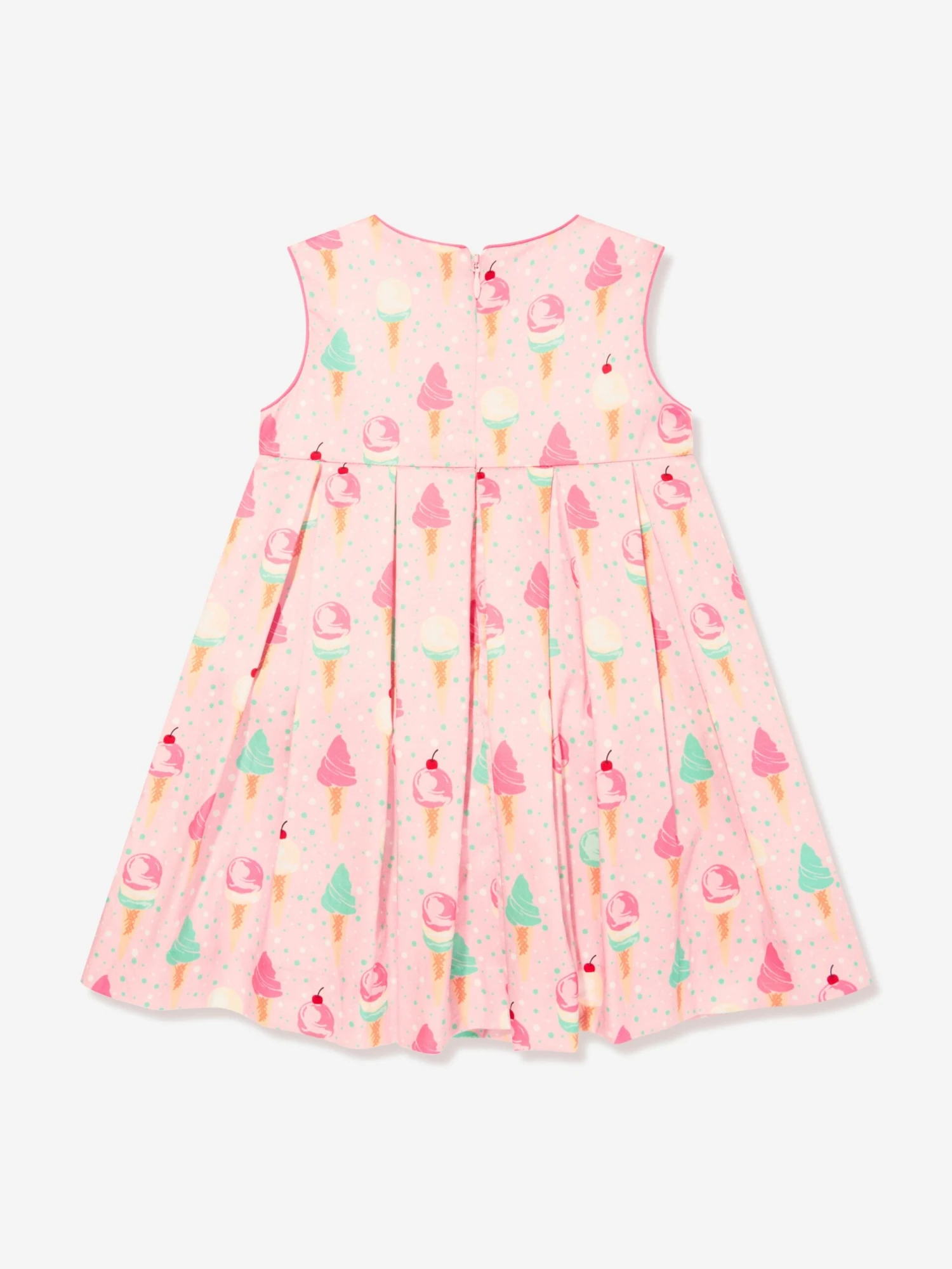 Baby Girls Ice Cream Dress And Bloomers In Pink 5 Baby Girls Ice Cream Dress And Bloomers In Pink - Image 3