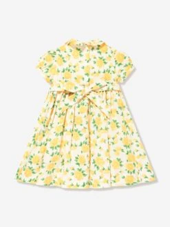Baby Girls Marigold Dress And Bloomers In Yellow -Monna Clothing Shop RACS4072 YELLOW 3