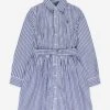 Ralph Lauren Girls Blue Striped Cotton Shirt Dress -Monna Clothing Shop RALA0194 BL001 1 65b1f4a7 28ba 4f6d a263 4ea66ce4309c