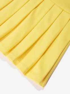 Girls Polo Dress In Yellow -Monna Clothing Shop RALS4077 CHROME YELLOW W BRIGHT PINK 4