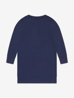 Girls Bear Sweater Dress In Navy -Monna Clothing Shop RALS4097 NEWPORT NAVY 2