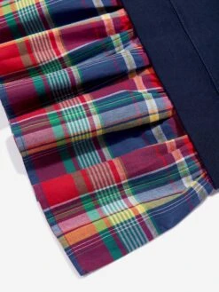 Girls Ruffle Sweater Dress In Navy 9 Girls Ruffle Sweater Dress In Navy -Monna Clothing Shop RALS4099 NEWPORT NAVY W WHITE 4