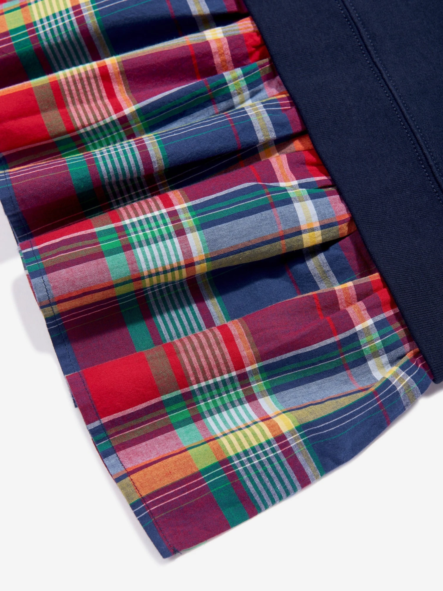 Girls Ruffle Sweater Dress In Navy 6 Girls Ruffle Sweater Dress In Navy - Image 4