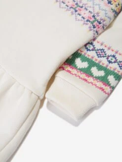 Baby Girls Fairisle Dress In Ivory -Monna Clothing Shop RALS4114 NEVIS 4
