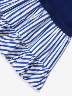 Girls Pointelle Day Dress In Navy -Monna Clothing Shop RALS4133 NEWPORT NAVY 4