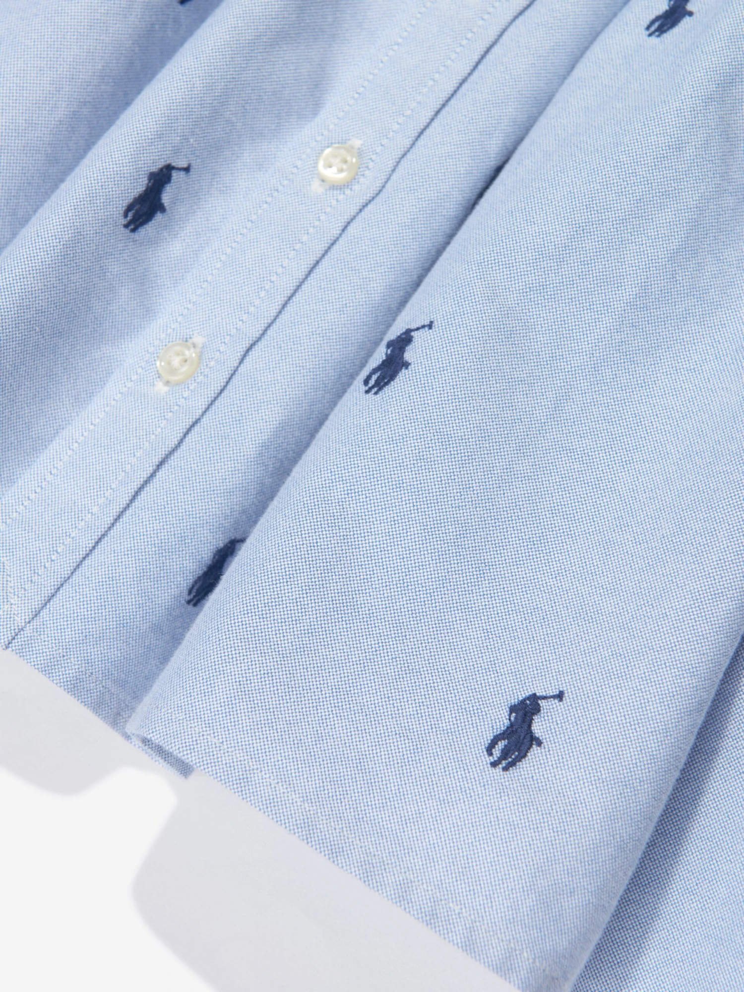 Girls Sleeveless Shirt Dress In Blue 6 Girls Sleeveless Shirt Dress In Blue - Image 4