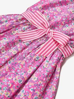 Girls Floral Fit And Flare Dress In Pink -Monna Clothing Shop RALS4228 PALAIS FLORAL HOT PINK 3