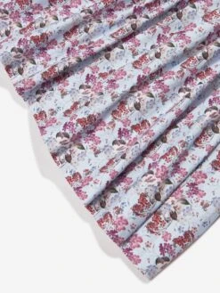 Girls Floral Print Dress In Ivory -Monna Clothing Shop SARA3025 A S IVORY PINK GREY 4