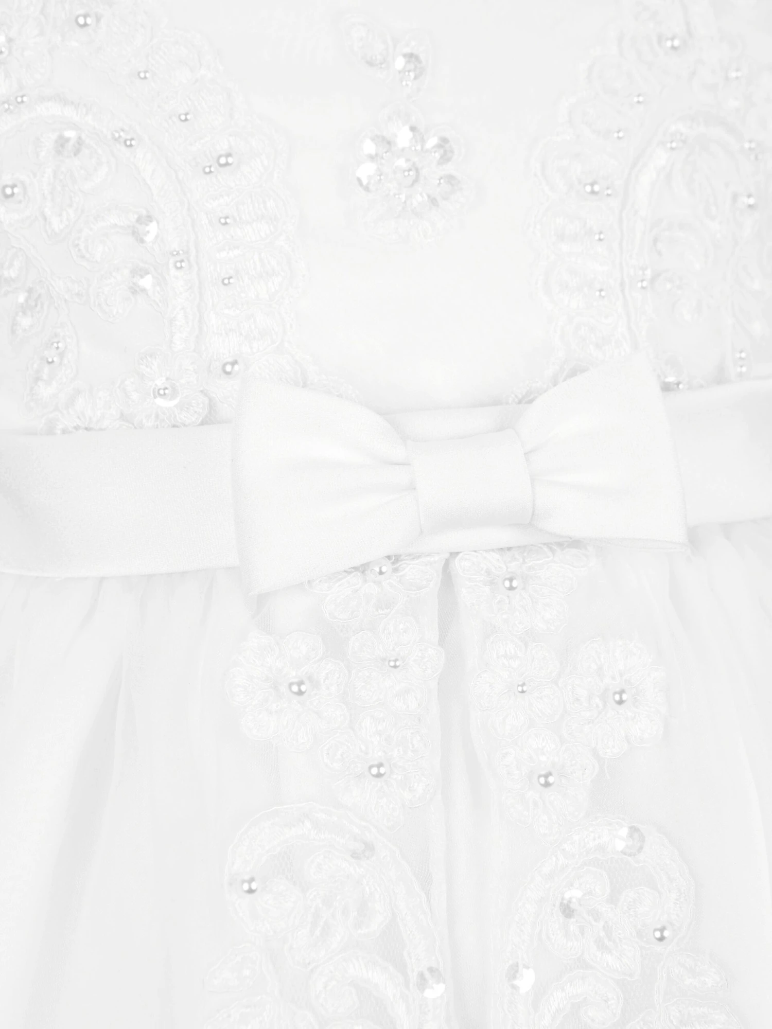 Girls Ceremonial Ballerina Length Dress In White 7 Girls Ceremonial Ballerina Length Dress In White - Image 5