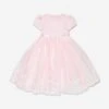 Girls Ceremonial Ballerina Length Dress In Pink -Monna Clothing Shop SARAHLOUISE D99932 1