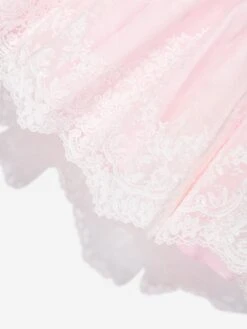 Girls Ceremonial Ballerina Length Dress In Pink -Monna Clothing Shop SARAHLOUISE D99932 4