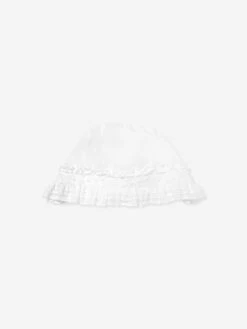 Baby Girls Dress And Bonnet In Ivory 9 Baby Girls Dress And Bonnet In Ivory -Monna Clothing Shop SARS4002 IVORY 4