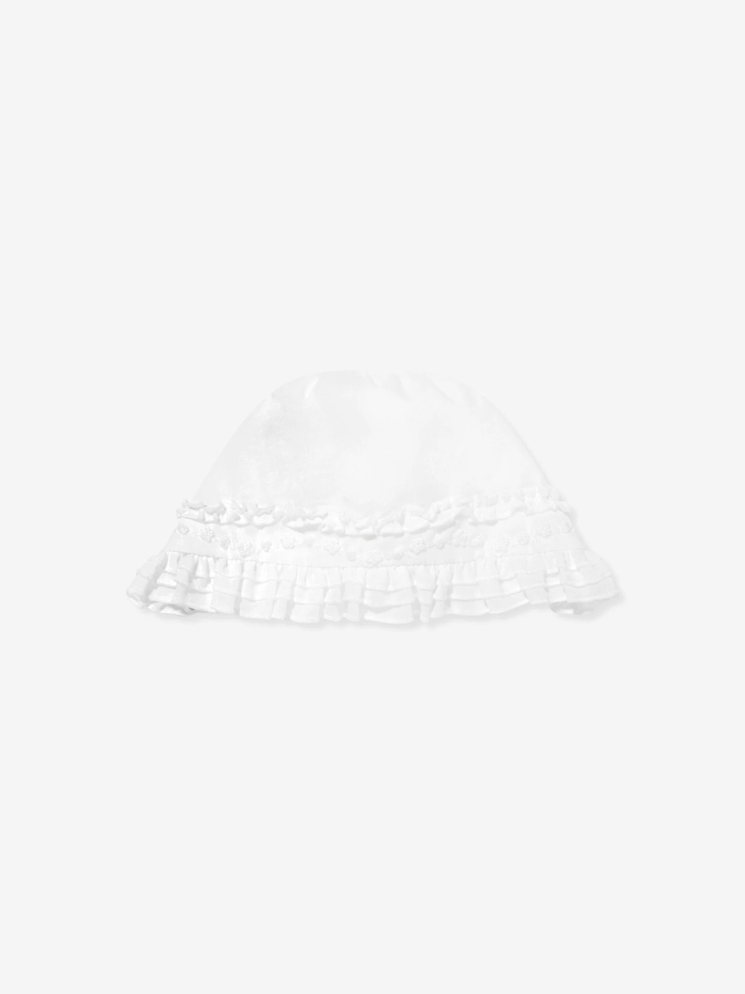 Baby Girls Dress And Bonnet In Ivory 6 Baby Girls Dress And Bonnet In Ivory - Image 4