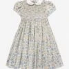 Girls Cotton Floral Dress In Yellow 2 Girls Cotton Floral Dress In Yellow -Monna Clothing Shop SARS4020 YELLOW 1