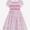 Girls Floral Smocked Dress In Multicolour -Monna Clothing Shop SARS4023 MULTICOLOURED 1