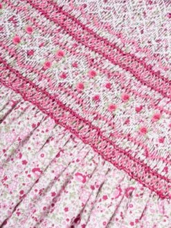 Girls Floral Smocked Dress In Multicolour -Monna Clothing Shop SARS4023 MULTICOLOURED 4