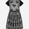 Houndstooth Heart Embroidered Dress 1 Houndstooth Heart Embroidered Dress -Monna Clothing Shop SIMOS005 930BC 1