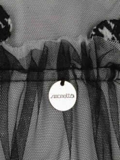 Houndstooth Heart Embroidered Dress -Monna Clothing Shop SIMOS005 930BC 3