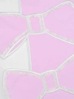 Pink & White Cotton Bow Dress -Monna Clothing Shop SIMOS012 100 3