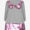 Grey & Pink Weather Dress 1 Grey & Pink Weather Dress -Monna Clothing Shop SIMOS019 911 1