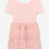 SELF PORTRAIT Girls Sequin Dress In Pink -Monna Clothing Shop SPOS4010 PINK 1