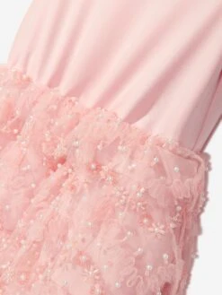 SELF PORTRAIT Girls Sequin Dress In Pink -Monna Clothing Shop SPOS4010 PINK 4