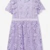 SELF PORTRAIT Girls Lace Dress In Purple -Monna Clothing Shop SPOS4018 PURPLE 1