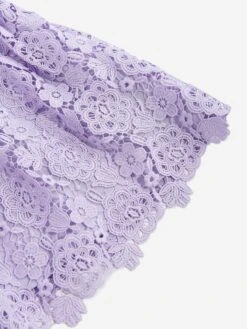 SELF PORTRAIT Girls Lace Dress In Purple -Monna Clothing Shop SPOS4018 PURPLE 3