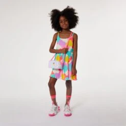 Billieblush Girls Sleeveless Cloud Dress In Multicolour -Monna Clothing Shop SS24 BILLIEBLUSH LOOKBOOK 15