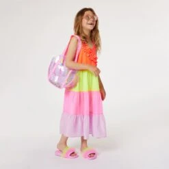 Billieblush Girls Sleeveless Dress In Multicolour -Monna Clothing Shop SS24 BILLIEBLUSH LOOKBOOK 45