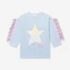 Girls Star Sweater Dress In Blue -Monna Clothing Shop STEA3012 602 1